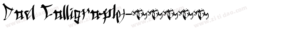 Dael Calligraphy字体转换